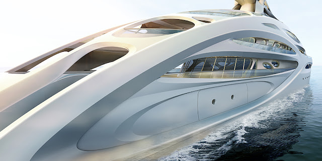 Zaha Hadid design Bloom+Voss Shipyards - Superyacht