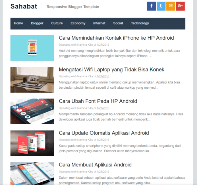 Sahabat AMP Template