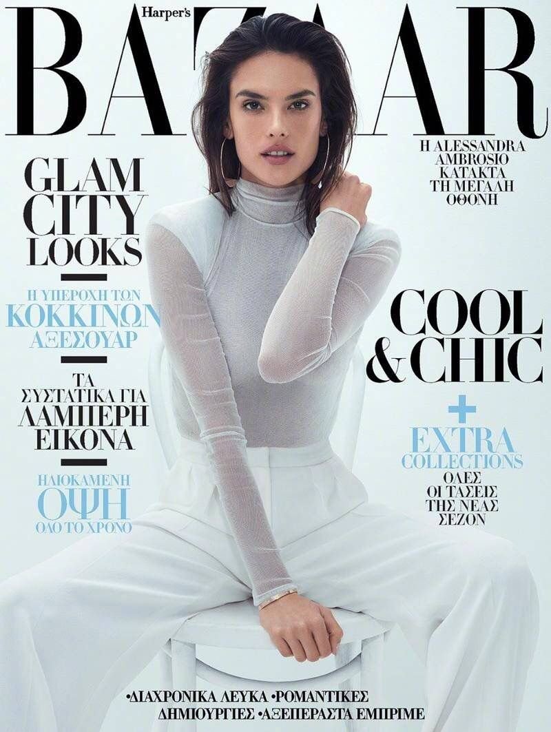 Alessandra Ambrosio Harper’s Bazaar Magazine August 2017 photo shoot
