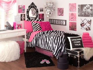 dormitorio fucsia negro