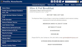 Franklin Veterans: Hire A Vet Breakfast - March 18