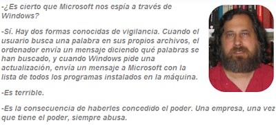 Stallman Microsoft nos espía