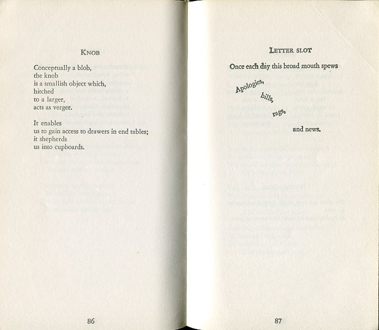 concrete poetry for children. some concrete poems (see