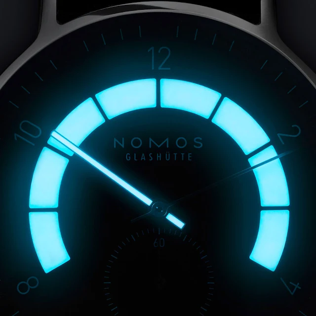 Lume of the Nomos Glashütte Autobahn 