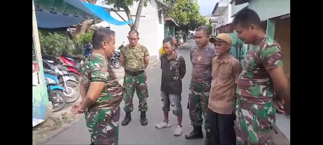 "Pasar Pekauman" Jadi Sasaran Anggota Koramil 1007-02/Banjarmasin Selatan !!!