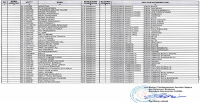 Daftar Nama PTT GTT K2 Yang Lulus Seleksi CPNS 2017 