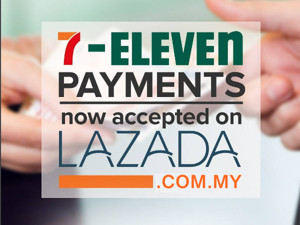 Membeli belah di Lazada Menggunakan Aplikasi Mudah Alih Lazada dan Bayar di 7-Eleven Berdekatan