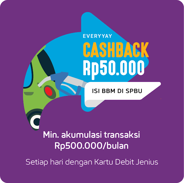 Program Isi BBM Dapat Cashback dari Jenius