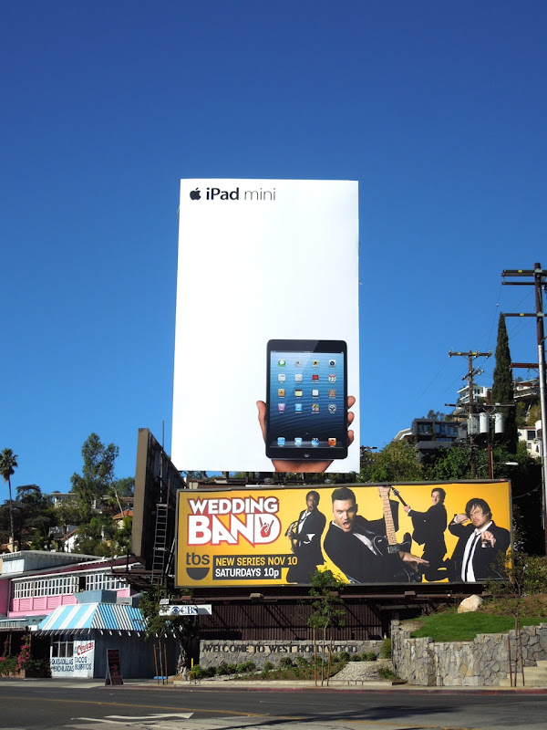 Giant Apple iPad mini billboard Sunset Strip