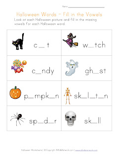 Printable Halloween Worksheets for Children