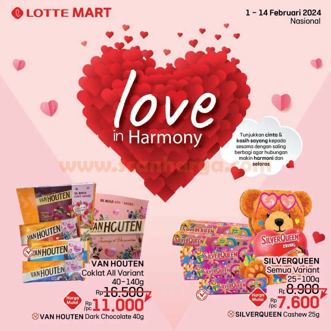 Promo Lottemart Valentine Fair Periode 1 - 14 Februari 2024