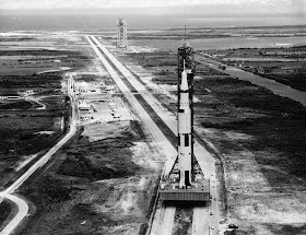 Apollo XI on its way to launch pad