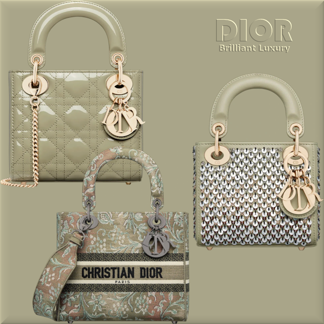 ♦Green Lady Dior Color Splash 2022 #dior #bags #green #brilliantluxury