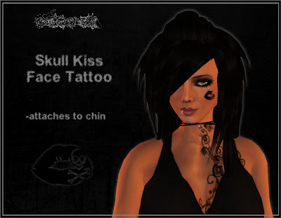 skull face tattoo. Skull Face Tattoo. skull kiss
