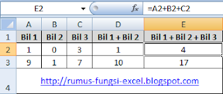 Penjumlahan di excel