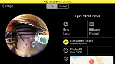 Schermafbeelding Hipstamatic-instelling Eric + Blitzen