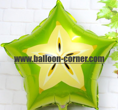 Balon Foil Potongan Buah Belimbing