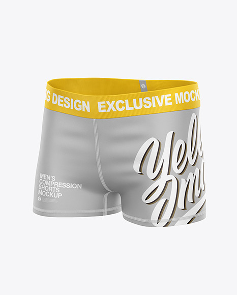 Download Men's Compression Shorts Mockup