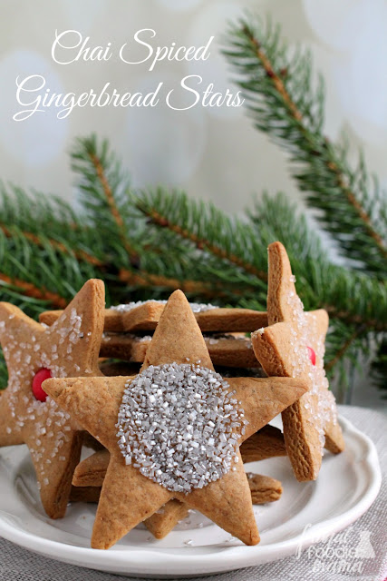 With warm chai spices and a touch of molasses, these Chai Spiced Gingerbread Stars are sure to quickly become a new classic cookie for your holiday baking.