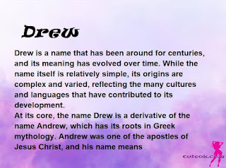 meaning of the name "Drew"