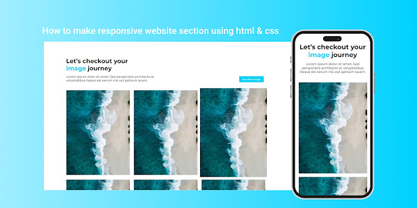 How to make responsive website section using html & css | gallery section | 1