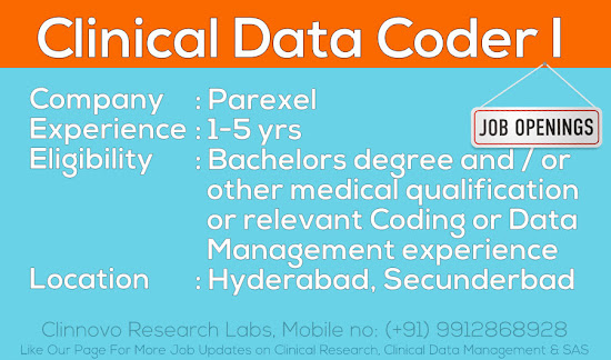 Job Openings : Clinical Data Coder I at Parexel