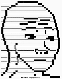 Dat Feel Meme Face ASCII Art For Facebook Status | Cool ASCII Text Art 4 U