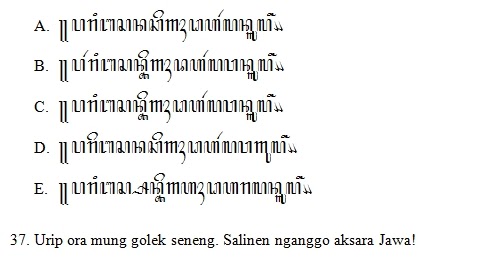Kumpulan Contoh Soal: Contoh Soal Aksara Jawa Dan Jawabannya Kelas 10