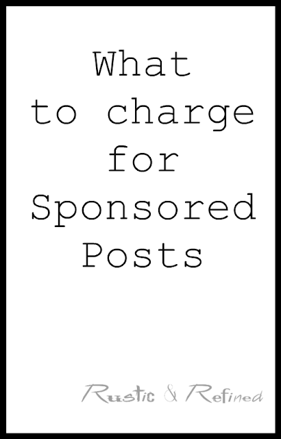 What to charge for sponsored blog posts