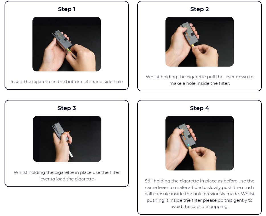 How to Insert Crushballs in Cigarettes?