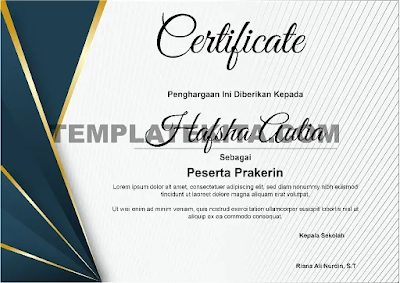 Download Contoh Sertifikat Prakerin Gratis Berbagai Format Part 1