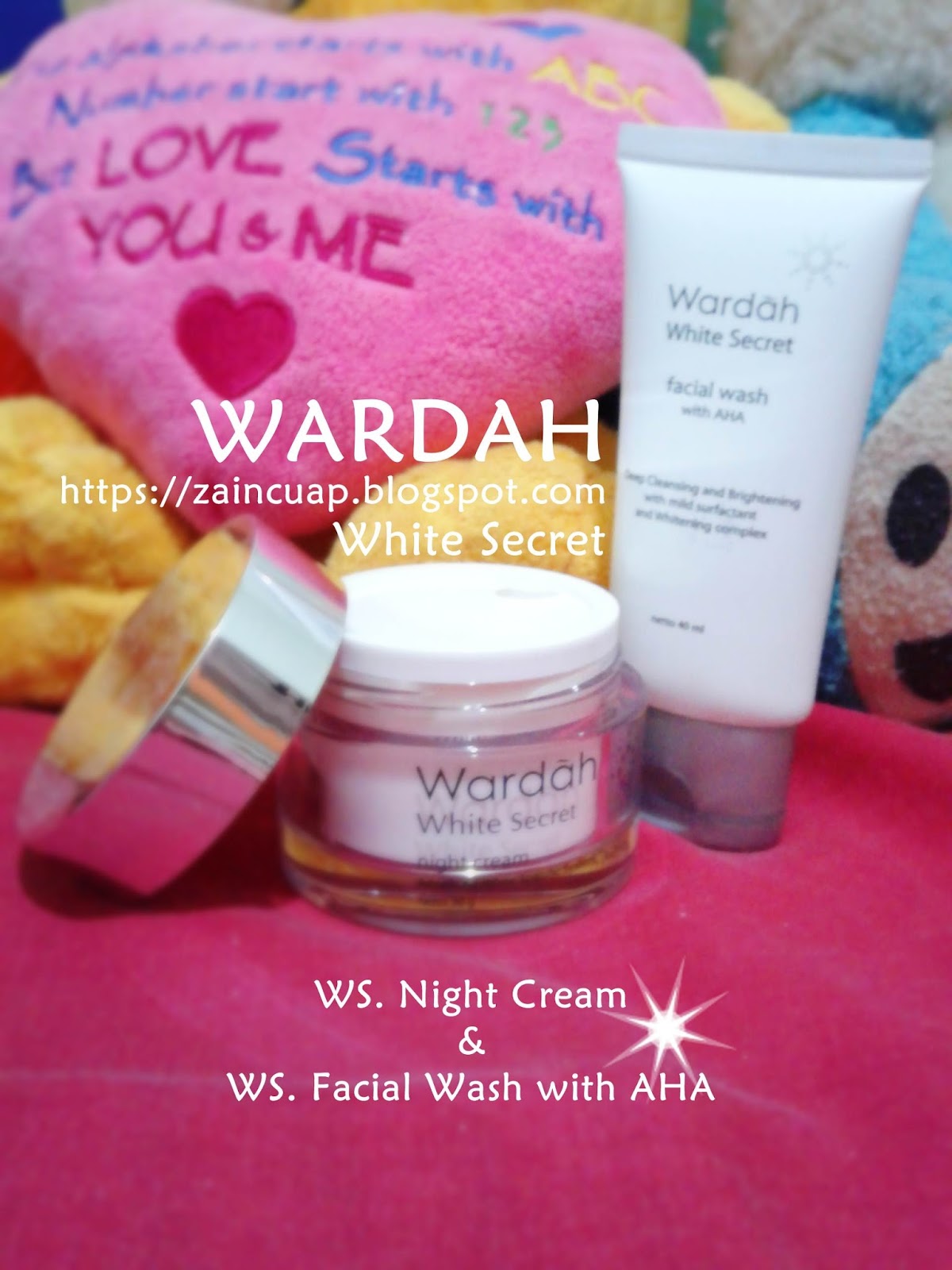 REVIEW WARDAH White Secret Nigth Cream And Facial Wash Cuap Sana Sini