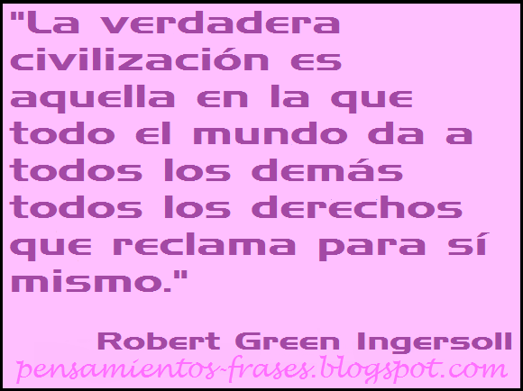 frases de Robert Green Ingersoll.