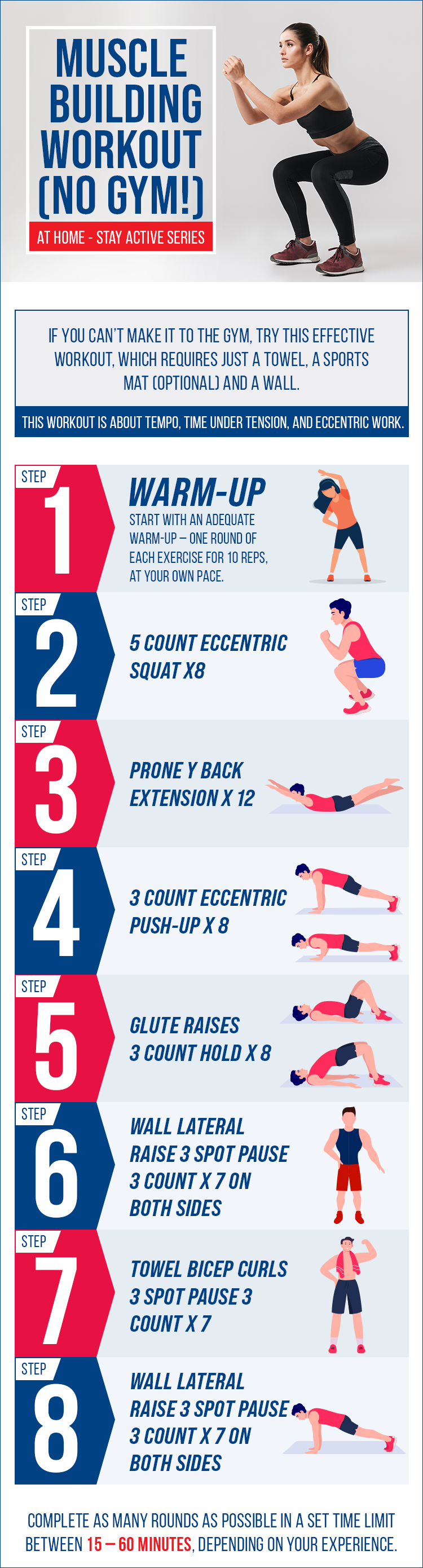 Muscle Building Workout [No Gym] |infographic| |infographicview| | health & beauty |