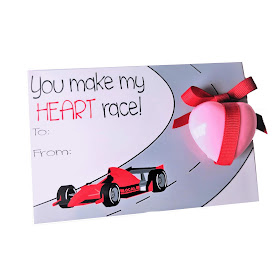 race car Valentines