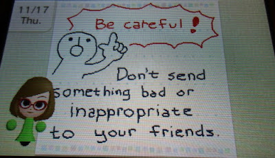 Swapdoodle Nikki be careful don't send something bad or inappropriate to your friends warning