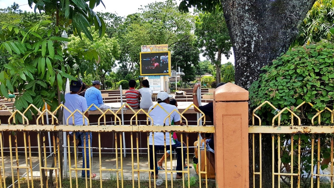 Open Air Wide Screen (Video Wall) at Victorias City Park