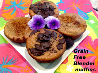 Grain Free Peanut Butter Blender Muffins from Gluten Free A-Z