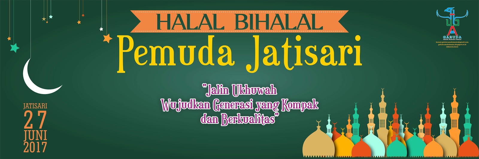  Banner  Halal  Bihalal  Pemuda Jatisari 2021 cdr  Download 