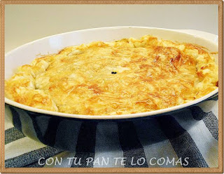 Pastel de pollo con hojaldre