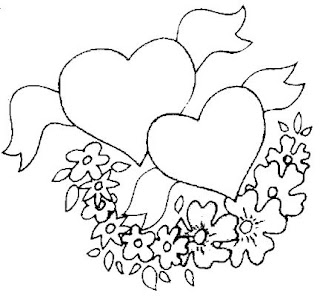 Free online valentine coloring pages