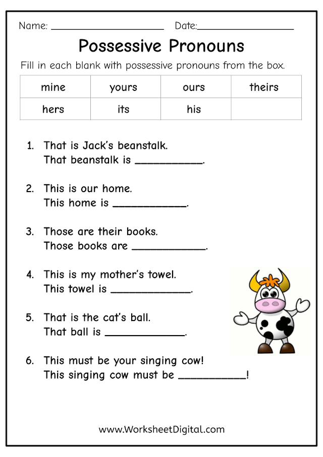 Possessive Pronouns