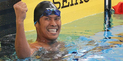 Kado Ulang Tahun Terindah, Guntur Berhasil Raih Medali Perak Renang Asian Para Games 2018
