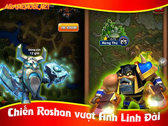 Chiến Roshan vượt Anh Linh Đài trong Hero Of Clans Chiến Roshan vượt Anh Linh Đài trong Hero Of Clans