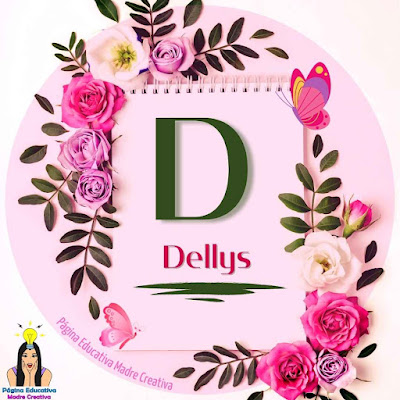 Cartel para imprimir del nombre Dellys gratis