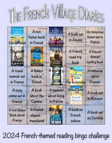 French Village Diaries French-themed reading bingo challenge 2024