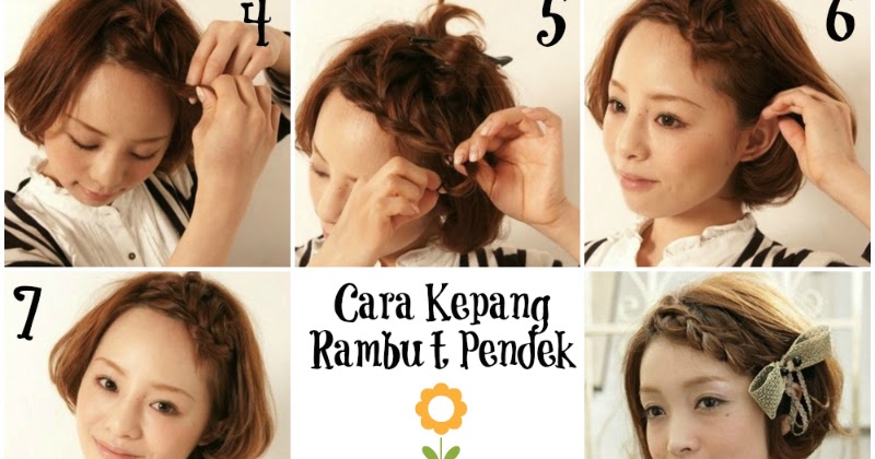 Kanubeea Hair Clip: Tutorial Cara Kepang Rambut Pendek