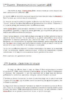 rapport de stage cabinet d'avocat exemple