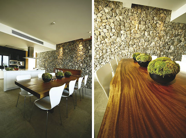 INTERIORES CON PIEDRA PAREDES AMBIENTES