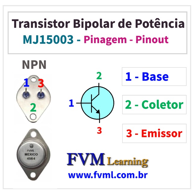 Datasheet-Pinagem-Pinout-Transistor-NPN-MJ15003-Características-Substituições-fvml